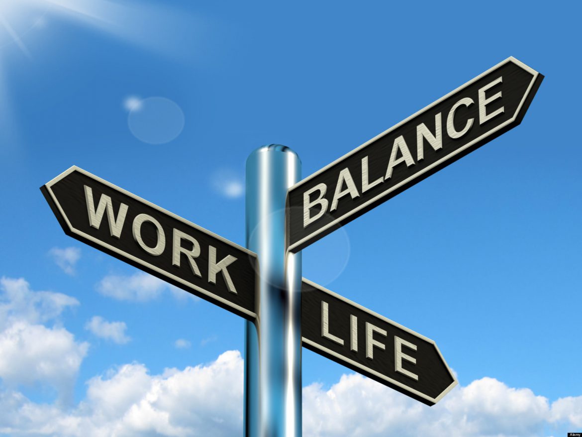 CPADJN Work Life Balance Signpost Shows Career And Leisure Harmony